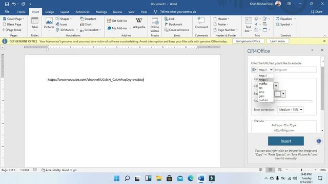 How to Create QR Code in Microsoft Word Excel & PowerPoint Tutorial смотреть онлайн