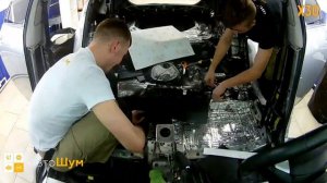 Шумоизоляция Toyota Corolla E150 за 1 день. Уровень Экстра. АвтоШум.