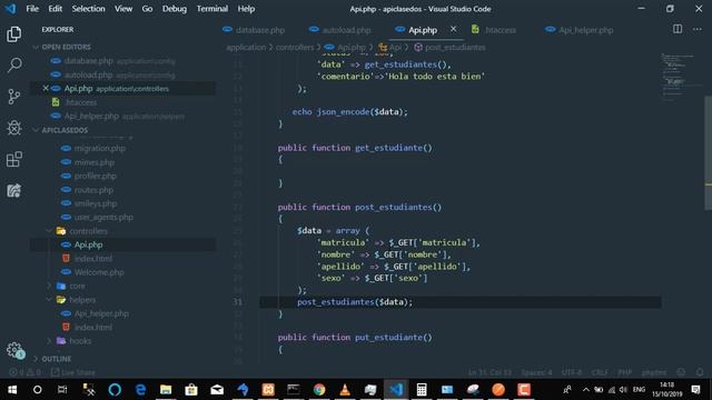 Construir una API con codeigniter(PHP) y Mysql. смотреть онлайн