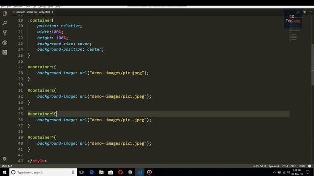 Smooth Scroll By CSS Only - No JavaScript , JQuery | CSS Tutorials | tebcode смотреть онлайн
