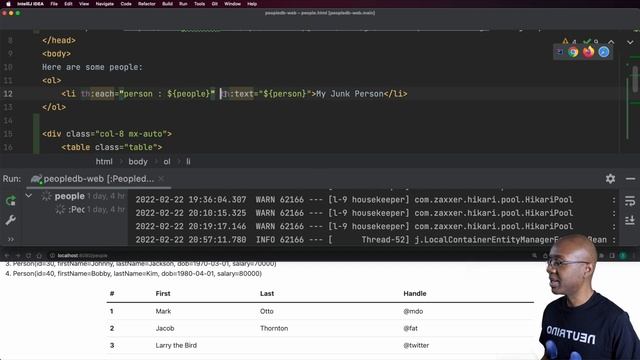 06 - Complete Spring Boot Web App Mini-Course - A Bootstrap Table for People смотреть онлайн