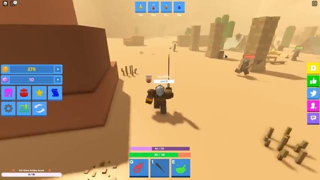 Эволюция НУБА в ПРО Рыцаря в симуляторе рыцаря ROBLOX ! смотреть онлайн