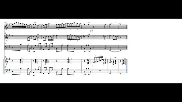 Trio sonata nº1 in G Major - Toni Tudurí (Scroll view) смотреть онлайн