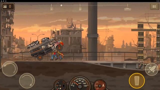 Прокачали Тачку Микроавтобус Earn to Die 2 и давим зомби - Прохождение Игры про Зомби и Машинки #12 смотреть онлайн