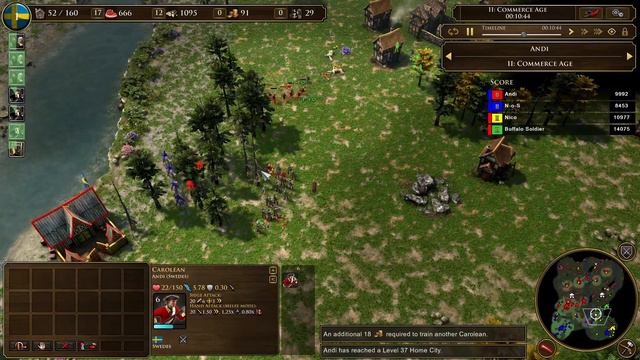 Insane Houseboom and Carolean Spam! Age of Empires 3 Sweden Build Order/ Guide смотреть онлайн