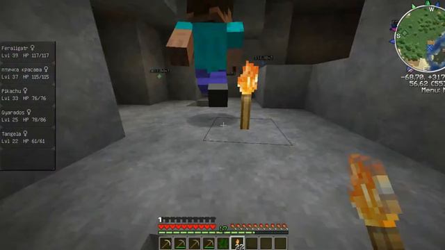 Прохождение minecraft с модом на покемонов#1-неудача идёт смотреть онлайн