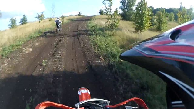 Грязевая покатушка на питбайках Kayo 150 и Motoland xr 125 смотреть онлайн