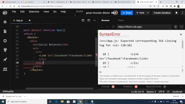 React Router DOM Tutorial | Build a Simple Router in React Using URLParams in 10 Minutes Full App смотреть онлайн