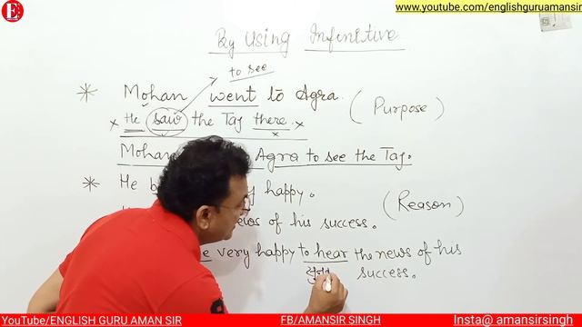 Synthesis of sentences By Using Infinitive | synthesis of Simple Sentences | For Class 11th & 12th смотреть онлайн
