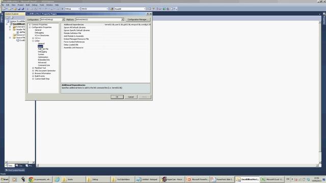 Excel dll using C++ VS 2010 express with debugging смотреть онлайн