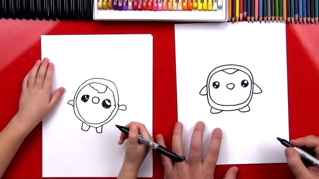 How To Draw A Cartoon Penguin смотреть онлайн