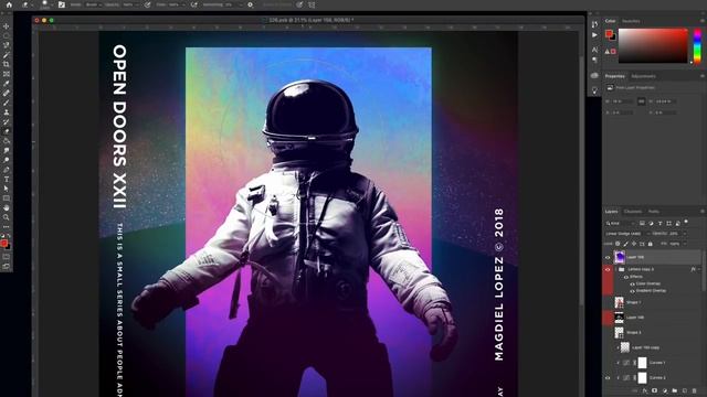 Freestyling a Poster | Graphic design tutorial смотреть онлайн