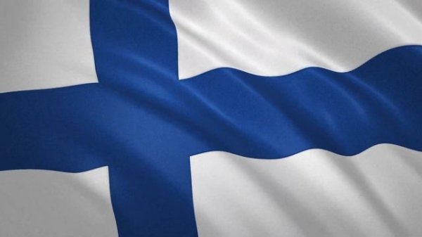 Развевающийся флаг Финляндии / Waving Flag of Finland