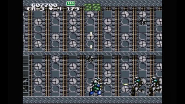 Super Nintendo (Snes) 16-bit Gunforce Battle Fire Engulfed Terror Island Mission 5 Final