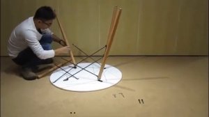 Как собрать круглый стол Eames - видео от MEBLIMART