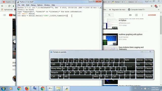 tutorial 1 python comunicacion serial con algo смотреть онлайн