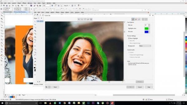 REMOVING A BACKGROUND FROM A PICTURE WITH COREL PHOTO PAINT X7