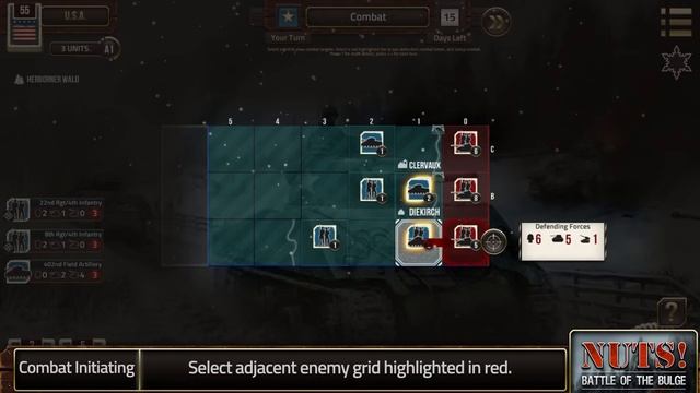 Nuts!: The Battle of the Bulge Tutorial - Combat Initiating смотреть онлайн