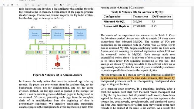 Aurora Paper. Explain why Aurora is faster than MySQL cluster. смотреть онлайн