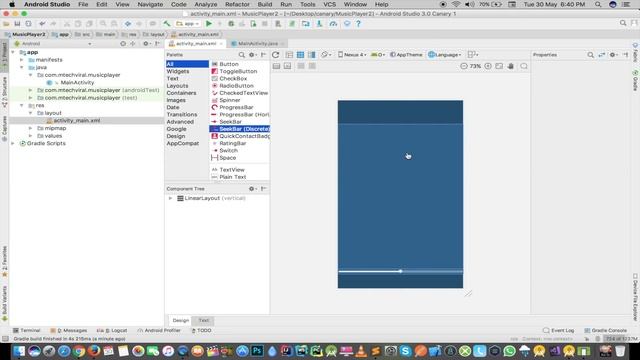 Music Player App Tutorial | Android | Part 1 | Layout Design смотреть онлайн