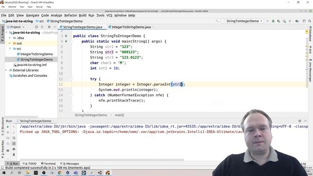 String to int and int to String in Java смотреть онлайн
