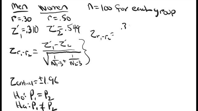 Comparing Correlation Coefficients to test for Significant Differences смотреть онлайн