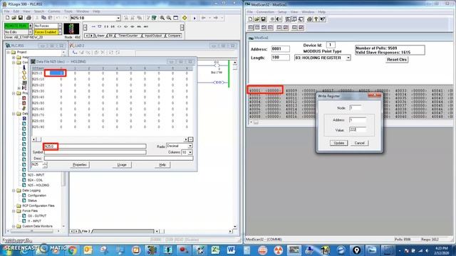 Micrologix1400 Modbus RTU Slave/TCP Testing And Cable Setup смотреть онлайн