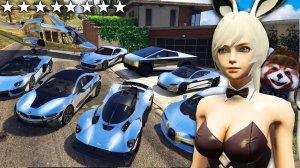 Я УГНАЛ ХРОМИРОВАННЫЕ ТАЧКИ С ДЕВУШКОЙ ЗАЙКОЙ ИЗ РЕАЛЬНОЙ ЖИЗНИ В ГТА 5