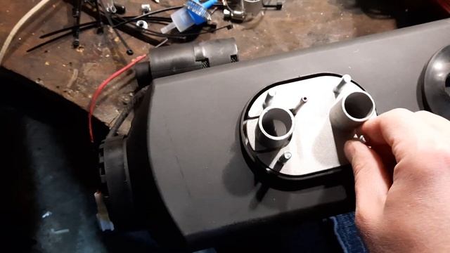 Установка дизельного отопителя в багажник Nissan Leaf, часть 1 смотреть онлайн