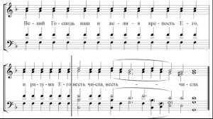 🎼 Прокимен в Недели Мясопустную и св. Фомы, глас 3 (бас) Велий Господь наш, и велия крепость...