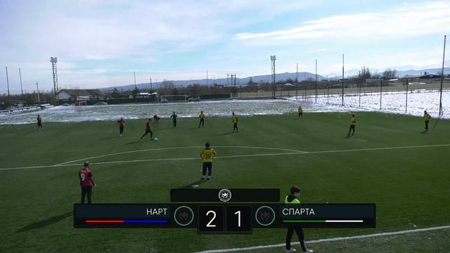 ХАЙЛАЙТЫ: НАРТ - СПАРТА . Медиа сетка .2 раунд плей-оффа Зимнего кубка ЛФЛ КБР 2022/23 смотреть онлайн