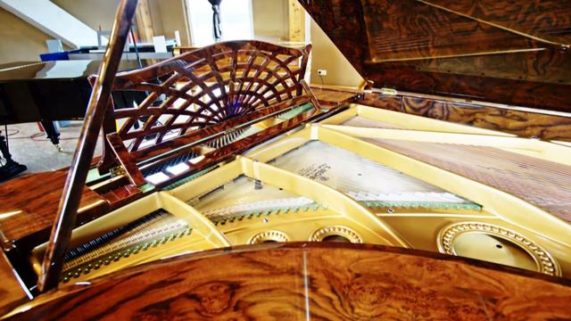 Flügel C Bechstein V Wurzelholz generalüberholt Schellack reconditioned burl walnut grand piano смотреть онлайн