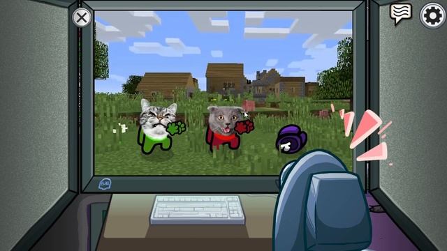 Amongus reaction Pushcats Minecraft compilation | Pushcats смотреть онлайн