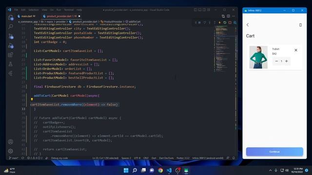Bolt E-commerce User App Tutorial In Flutter Firebase | Add To Cart | Part 11 смотреть онлайн