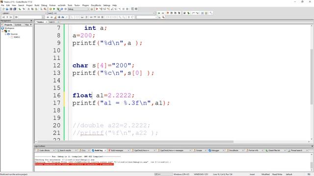 Язык си с нуля | #3 Переменные в си смотреть онлайн