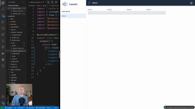 Vaadin Fusion CSS Layouts смотреть онлайн