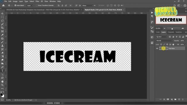 FROZEN 3D Text Photoshop Template Free Download | FREE PSD 220 смотреть онлайн