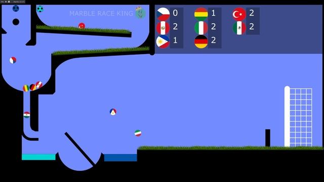 Beat the Keeper marble race with 32 countries / Marble Race King смотреть онлайн