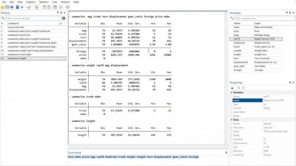 Stata User Interface - Introduction to Stata