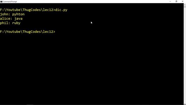 Dictionary in Python смотреть онлайн