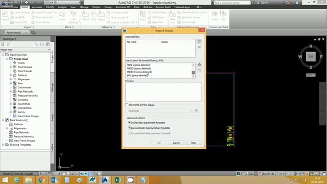 10 Insertar puntos formato txt separado por espacio en AutoCAD Civil смотреть онлайн