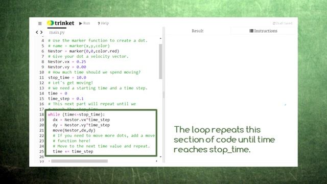 Coding for High School Physics 7 Moving with Constant Velocity смотреть онлайн