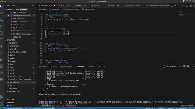 Episode 19: Terraform variables, locals, string function & provider upgrade | DevOps Codes Academy смотреть онлайн