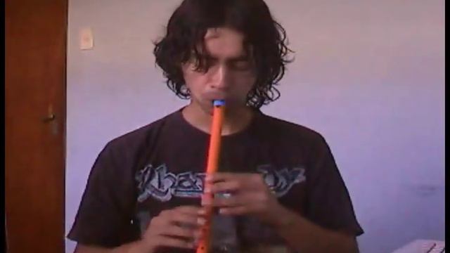 Tin Whistle in Bb(sib) home made of pvc/tin whistle en Bb(sib)hecho en casa de pvc смотреть онлайн