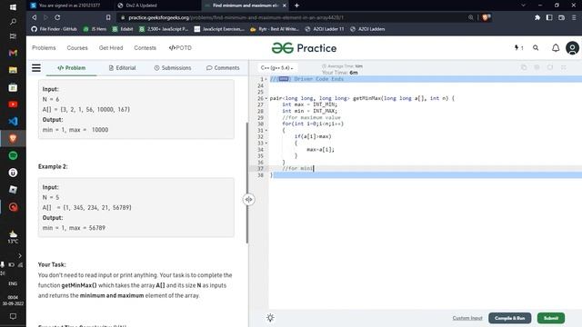 Min, Max in Array: L1 смотреть онлайн