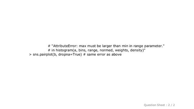 Pandas : Seaborn pairplot and NaN values смотреть онлайн