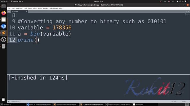 Using Python to convert any number into binary(Computer language) смотреть онлайн