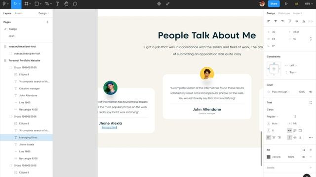 UI Web Design Tutorial | Personal Portfolio | Figma Design смотреть онлайн