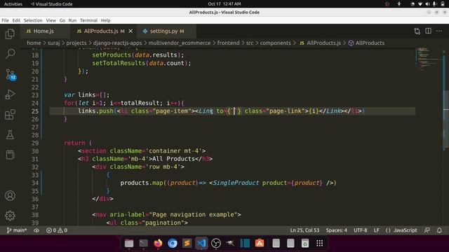 REST API: set page number pagination in DRF||Multivendor Ecommerce Website in Django ReactJs #33 смотреть онлайн