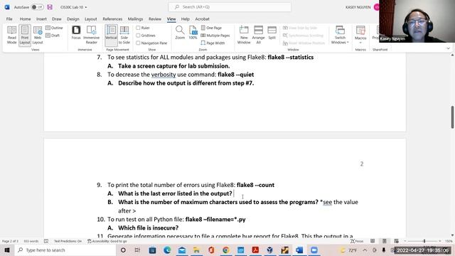 CIS30C Lab 10: Static Code Analysis in Python using Dlint and Pylint смотреть онлайн